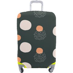 Black Peach White  Luggage Cover (large) by Sobalvarro