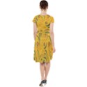 Folk floral pattern. Abstract flowers surface design. Seamless pattern Cap Sleeve Midi Dress View2