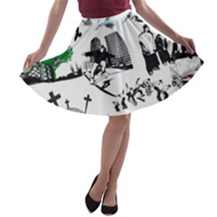 Skaterunderground A-line Skater Skirt by PollyParadise