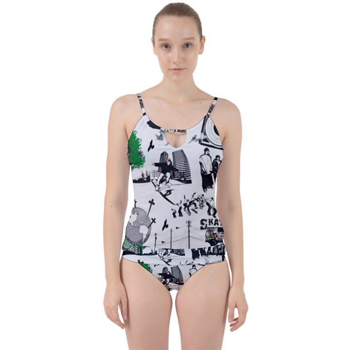 Skaterunderground Cut Out Top Tankini Set