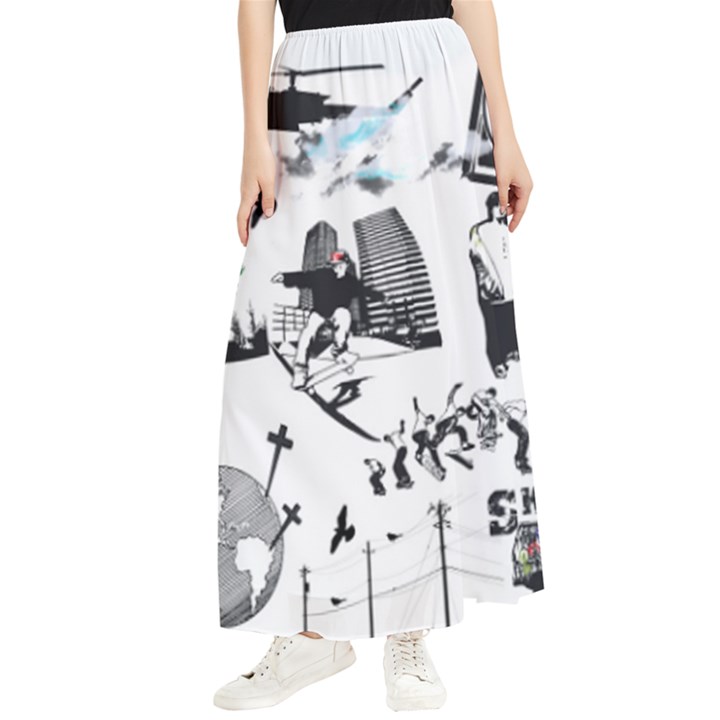 Skaterunderground Maxi Chiffon Skirt