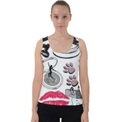 Love2 Velvet Tank Top by PollyParadise