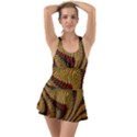 Golden Sands Ruffle Top Dress Swimsuit View1