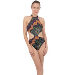 Goghwave Halter Side Cut Swimsuit by LW41021