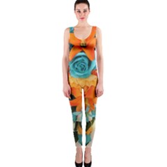 Spring Flowers One Piece Catsuit by LW41021