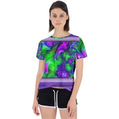 Feathery Winds Open Back Sport Tee by LW41021