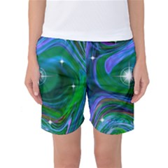 Night Sky Women s Basketball Shorts by LW41021