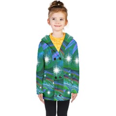 Night Sky Kids  Double Breasted Button Coat by LW41021