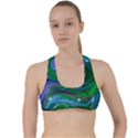 Night Sky Criss Cross Racerback Sports Bra View1