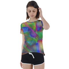 Prisma Colors Short Sleeve Foldover Tee by LW41021