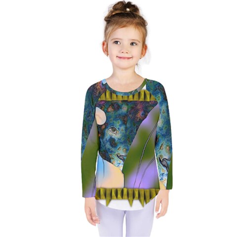 Jungle Lion Kids  Long Sleeve Tee by LW41021