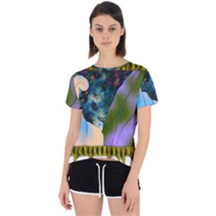 Jungle Lion Open Back Sport Tee by LW41021