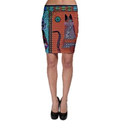 Cats Bodycon Skirt by LW41021