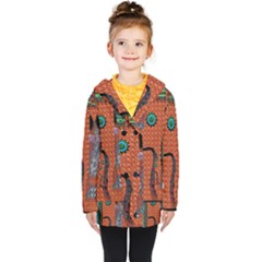 Cats Kids  Double Breasted Button Coat by LW41021