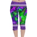 Feathery Winds Velvet Capri Leggings  View1