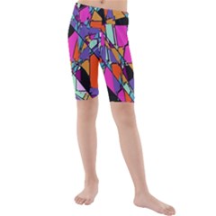 Abstract Kids  Mid Length Swim Shorts by LW41021