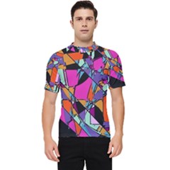 Abstract Men s Short Sleeve Rash Guard by LW41021