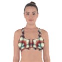 Royal Plaid Cross Back Sports Bra View1