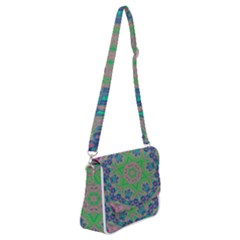 Spring Flower3 Shoulder Bag With Back Zipper by LW323