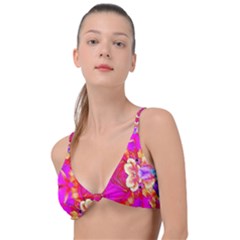 Pink Beauty Knot Up Bikini Top by LW323