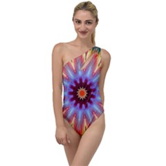 Passion Flower To One Side Swimsuit by LW323