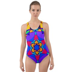 Fairground Cut-out Back One Piece Swimsuit by LW323