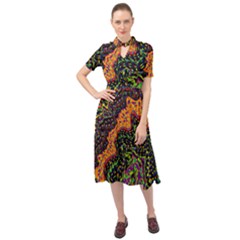 Goghwave Keyhole Neckline Chiffon Dress by LW323