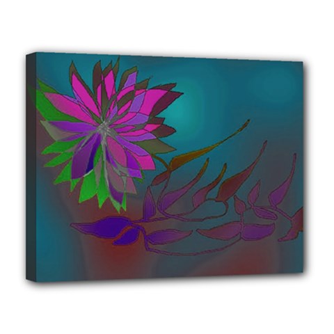 Evening Bloom Canvas 14  X 11  (stretched) by LW323