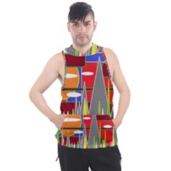 Forrest Sunset Men s Sleeveless Hoodie by LW323