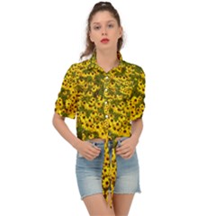 Daisy May Tie Front Shirt  by LW323