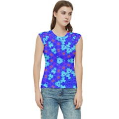 Blueberry Women s Raglan Cap Sleeve Tee by LW323