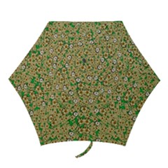 Florals In The Green Season In Perfect  Ornate Calm Harmony Mini Folding Umbrellas by pepitasart