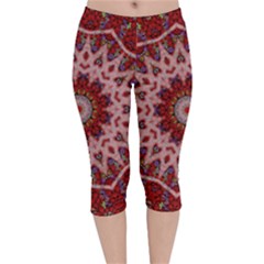 Redyarn Velvet Capri Leggings  by LW323