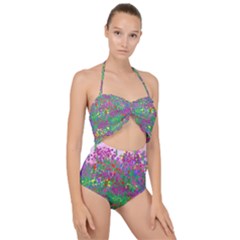 Bay Garden Scallop Top Cut Out Swimsuit by LW323