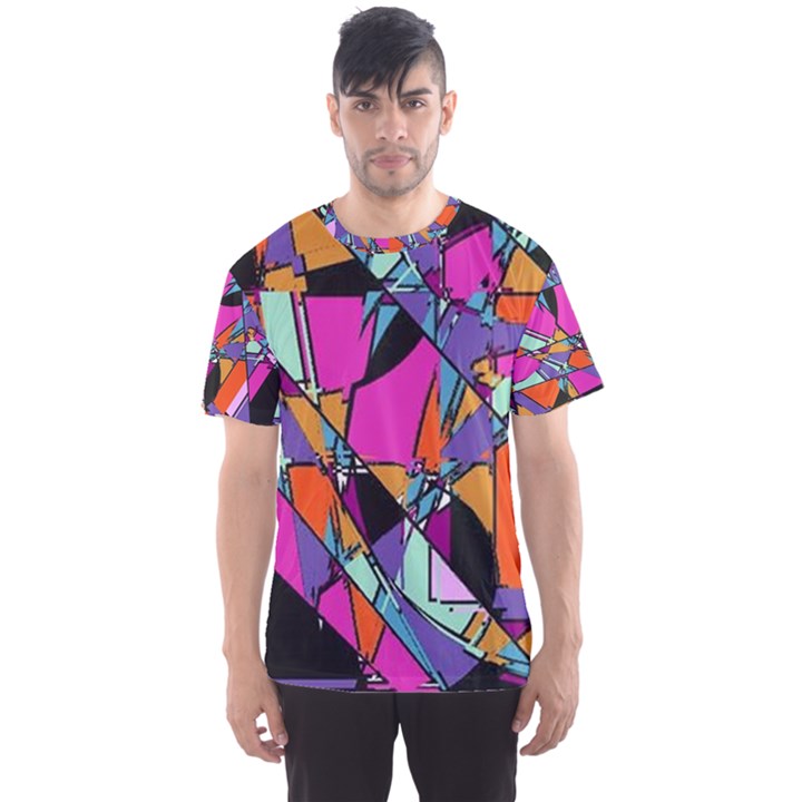 Abstract 2 Men s Sport Mesh Tee