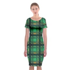 Green Clover Classic Short Sleeve Midi Dress by LW323