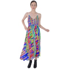 Vibrant-vases Tie Back Maxi Dress by LW323