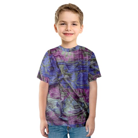 Warp And Weft Kids  Sport Mesh Tee by kaleidomarblingart