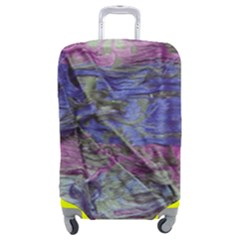 Warp And Weft Luggage Cover (medium) by kaleidomarblingart