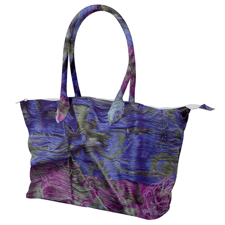 Warp and weft Canvas Shoulder Bag