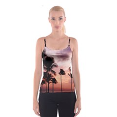 Palm Trees Spaghetti Strap Top by LW323