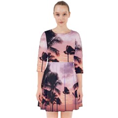 Palm Trees Smock Dress by LW323