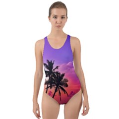 Ocean Paradise Cut-out Back One Piece Swimsuit by LW323