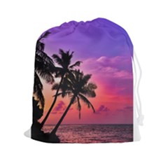 Ocean Paradise Drawstring Pouch (2xl) by LW323