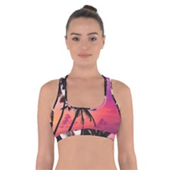 Ocean Paradise Cross Back Sports Bra by LW323