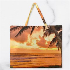 Sunset Beauty Zipper Large Tote Bag by LW323