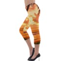 Sunset Beauty Lightweight Velour Capri Leggings  View3