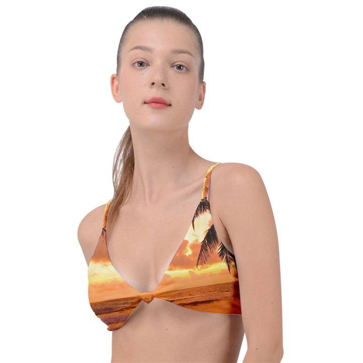 Sunset Beauty Knot Up Bikini Top