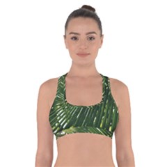 Relaxing Palms Cross Back Sports Bra by LW323