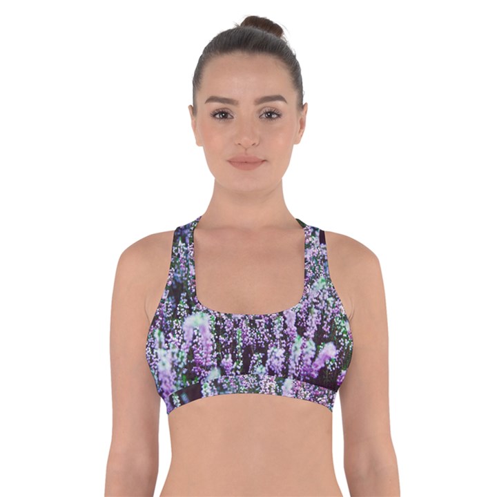 Lavender Love Cross Back Sports Bra